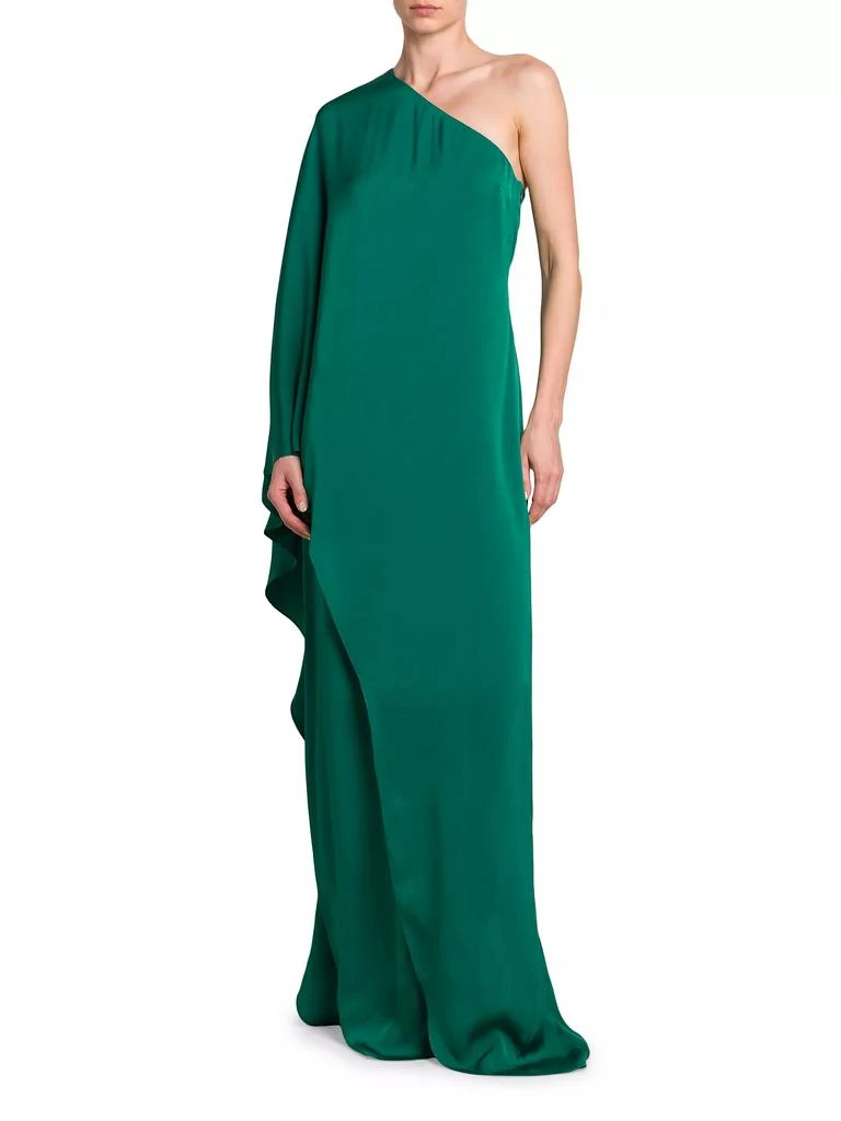 Tom Ford Crêpe One-Shoulder Caftan Gown 3
