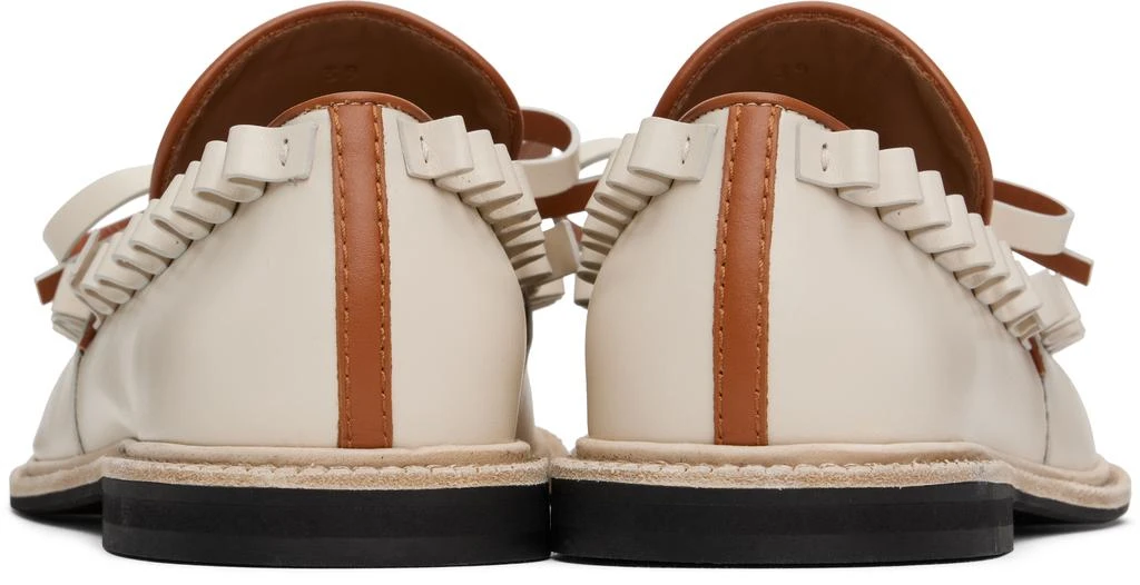 JW Anderson Off-White Ruffle Loafers 2