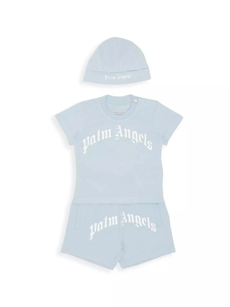Palm Angels Baby Girl's 3-Pack Beanie, T-Shirt & Shorts Gift Set 1