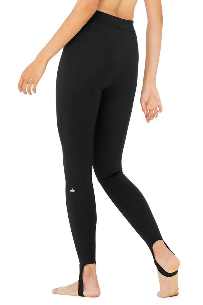 Alo High-Waist Classic Stirrup Legging - Black 2
