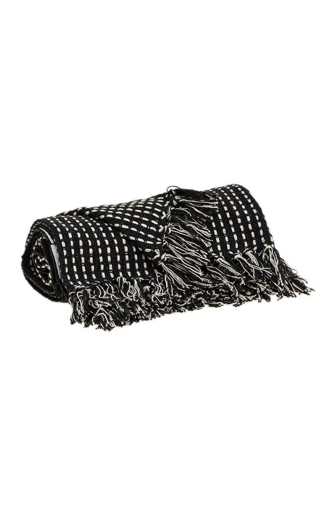 Parkland Petra Casual Beige 52" x 67" Woven Handloom Throw 3