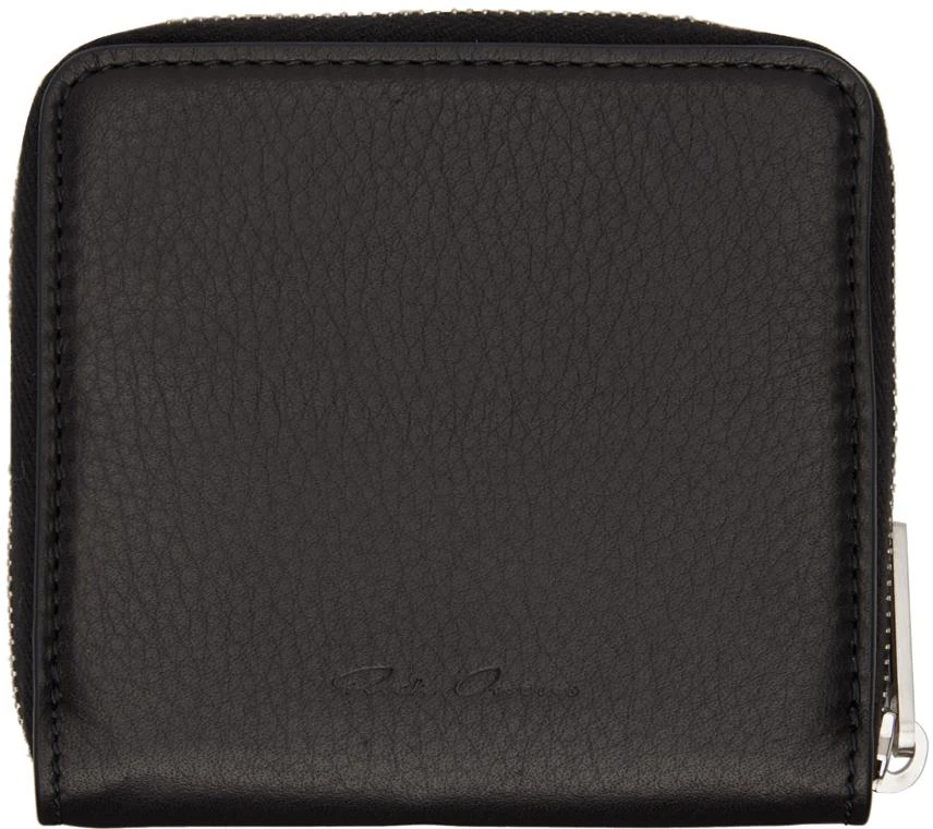 Rick Owens Black Zipped Wallet 1