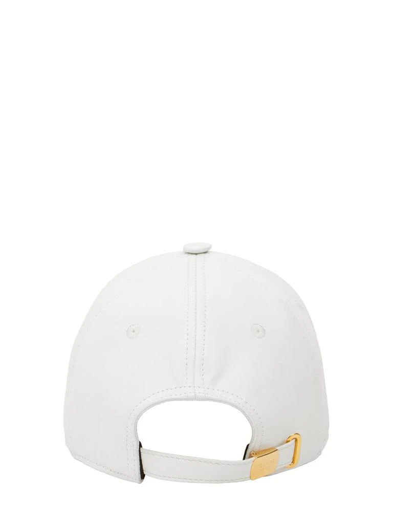 Tom Ford Tf Cotton Canvas & Leather Baseball Cap 4