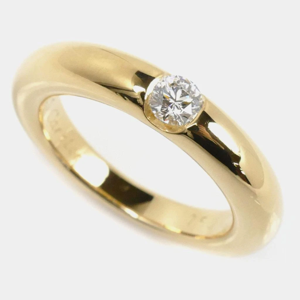 Cartier Cartier 18K Yellow Gold Diamond Ellipse Ring EU 54 2