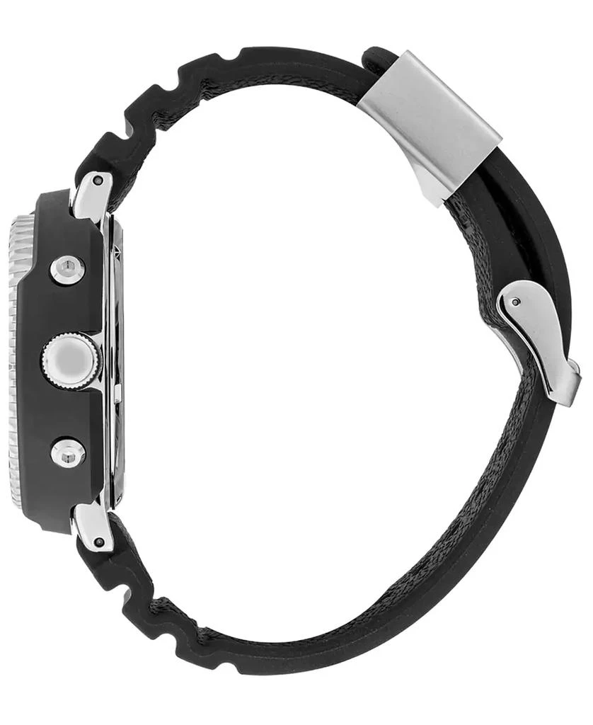 Seiko Men's Solar Analog-Digital Prospex Divers Black Silicone Strap Watch 47.8mm 2