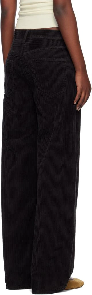 AGOLDE Black Low Curve Trousers 3