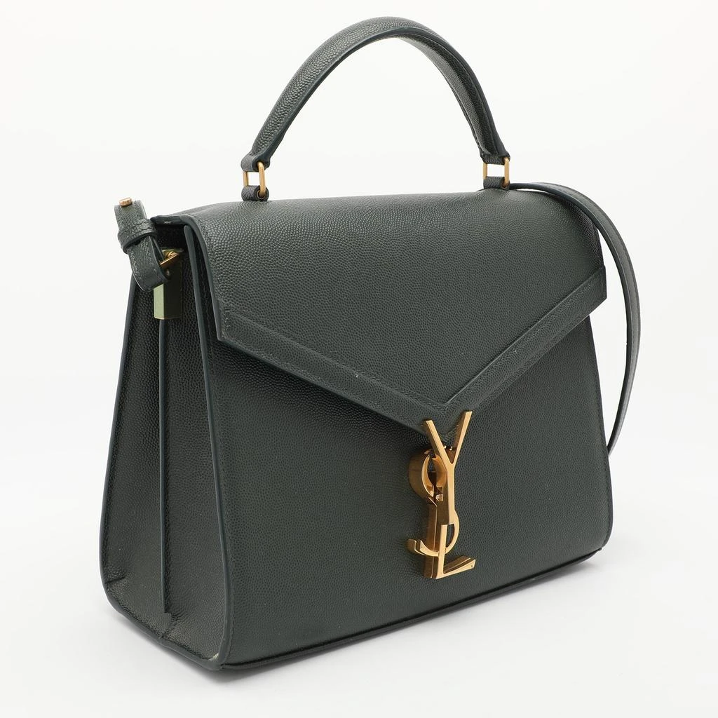 Yves Saint Laurent Green Leather Cassandra Top Handle Bag 2