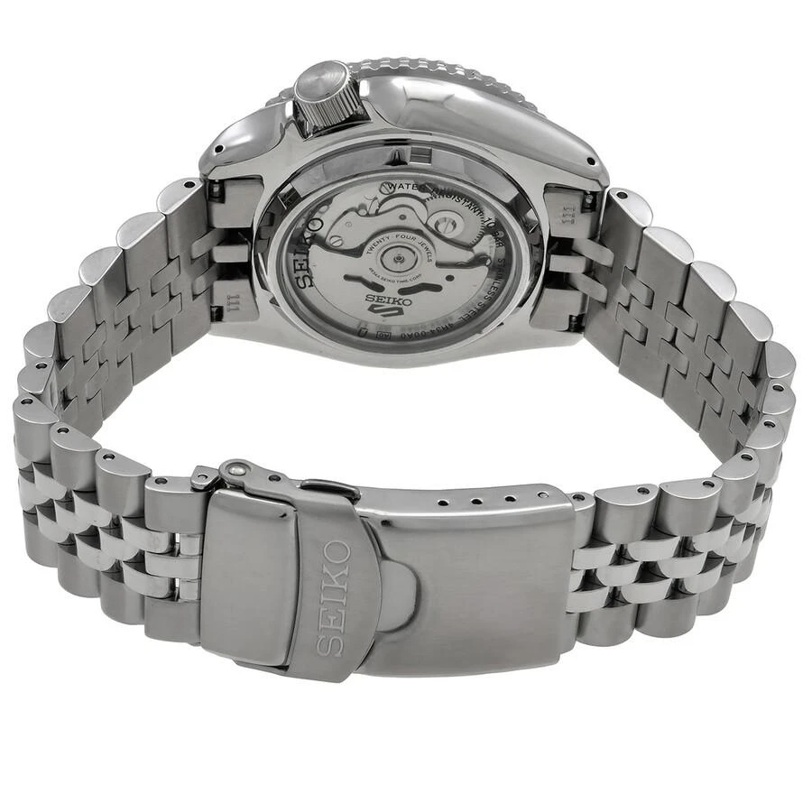 Seiko 5 Sports GMT Automatic Silver Dial Batman Bezel Men's Watch SSK033 3