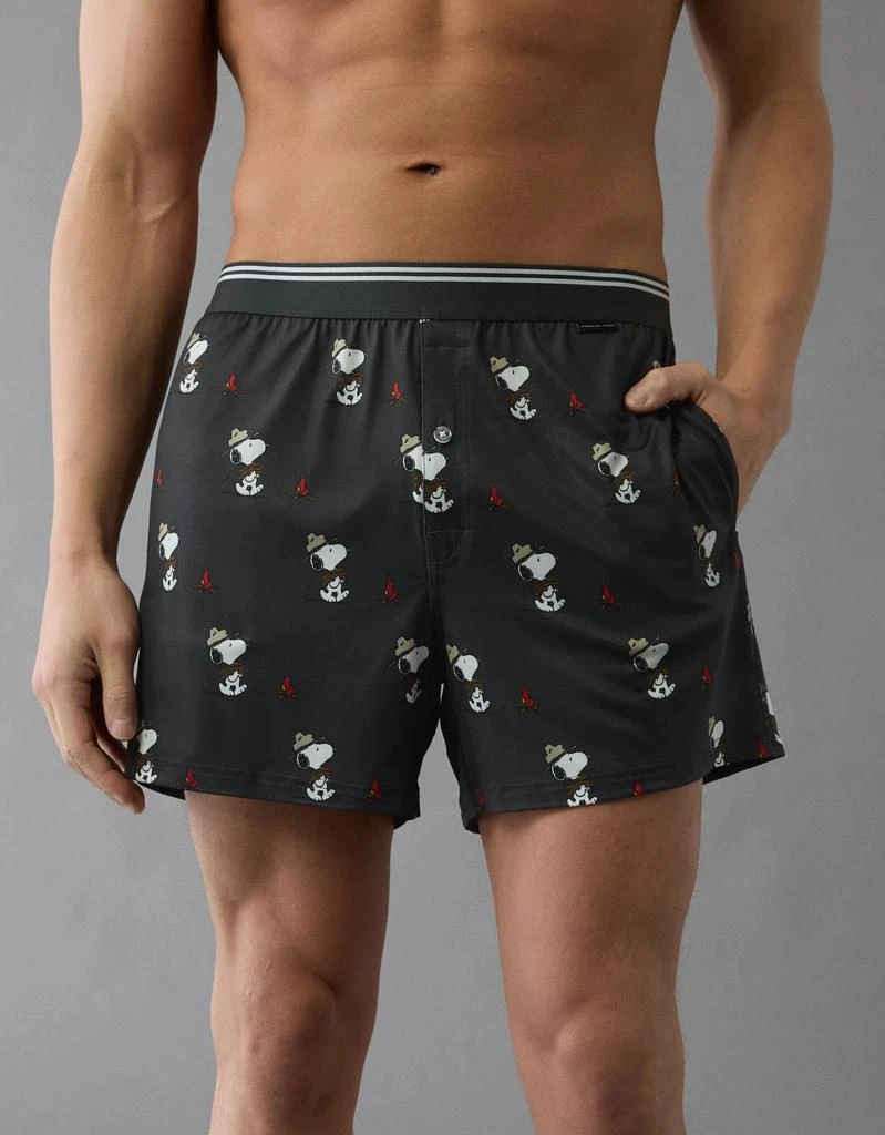 AE AEO Men's Snoopy Camp Ultra Soft Pocket Boxer Short 1
