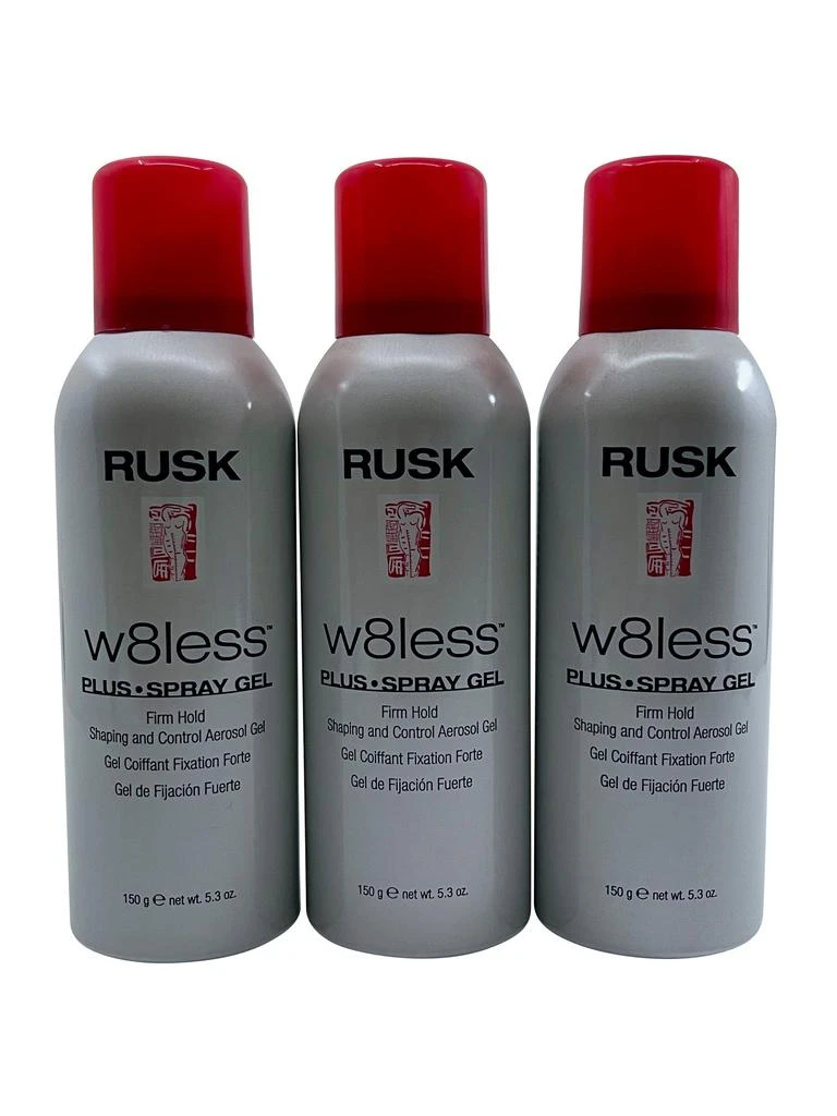 Rusk W8less Spray Gel Firm Hold 5.3 OZ Set of 3 1