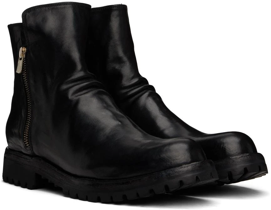 Officine Creative Black Ikonic 004 Boots 4