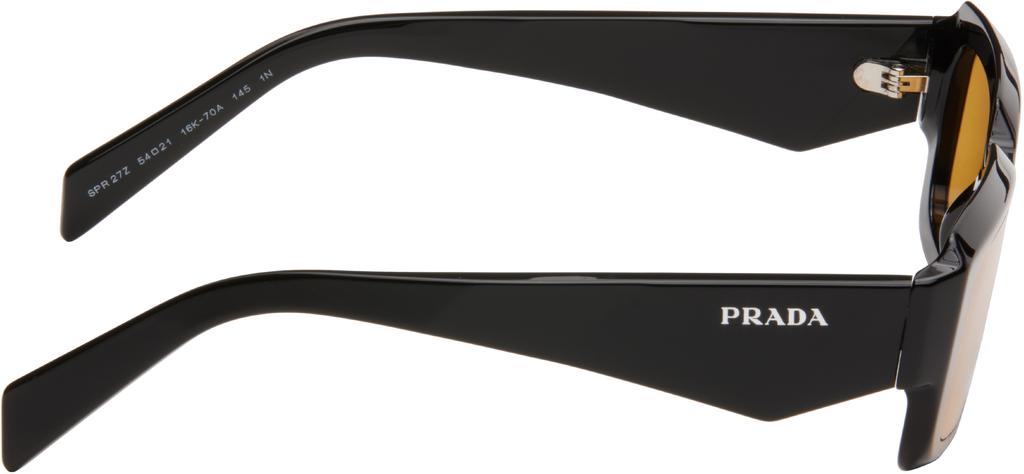 Prada Black Rectangular Acetate Sunglasses - Accessories