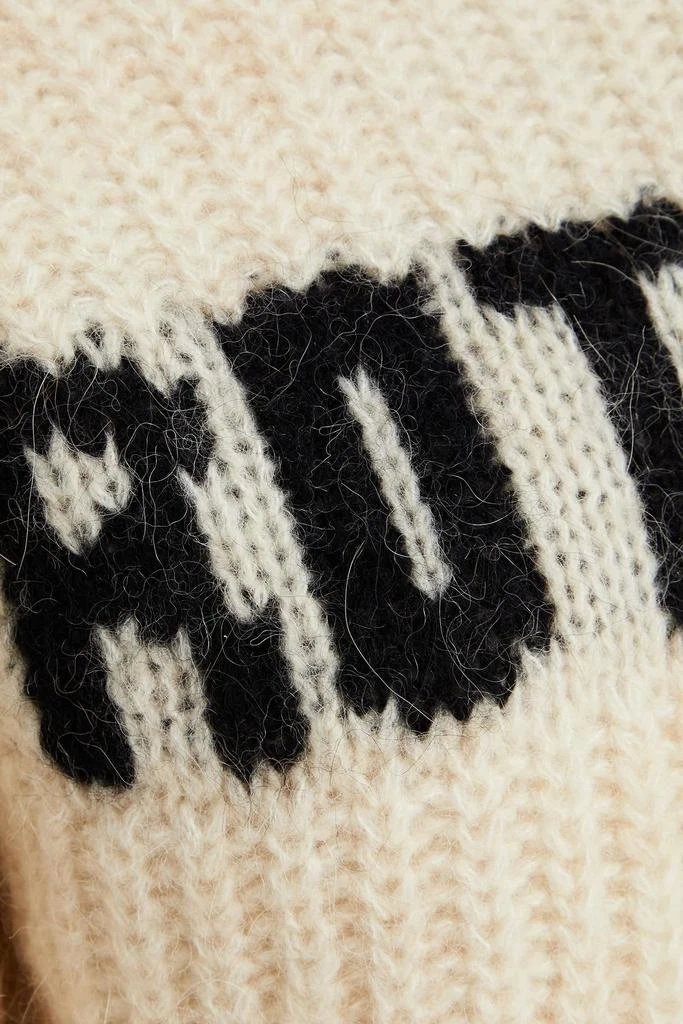 ROTATE Birger Christensen Adley ribbed intarsia wool-blend sweater 4