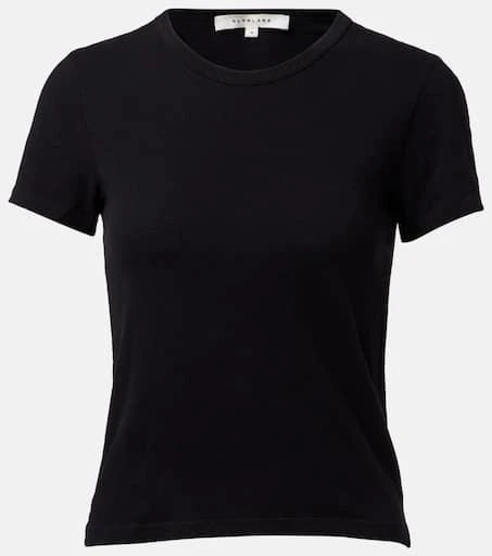 SLVRLAKE Cropped cotton jersey T-shirt 1