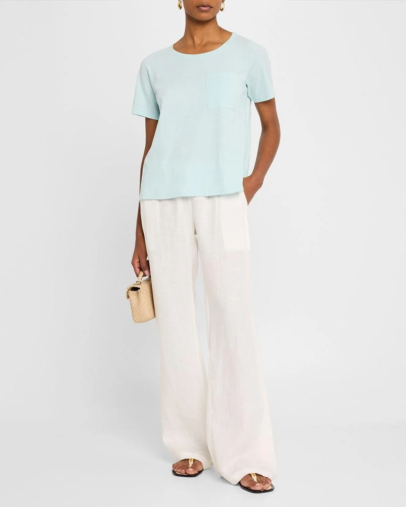 Eileen Fisher Missy Scoop-Neck Pocket Tee 2