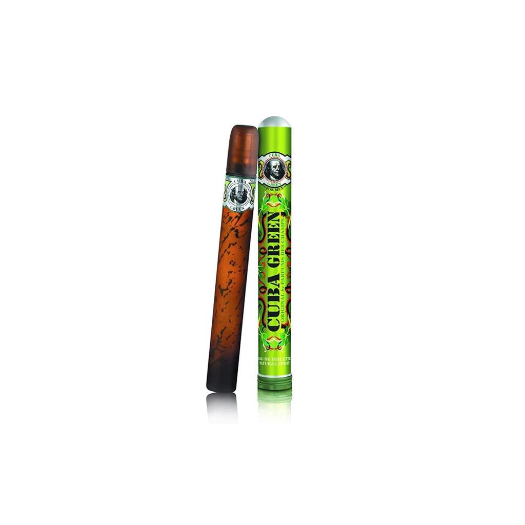 cuba 1.17 oz Green EDT Spray for Men - Pack of 2
