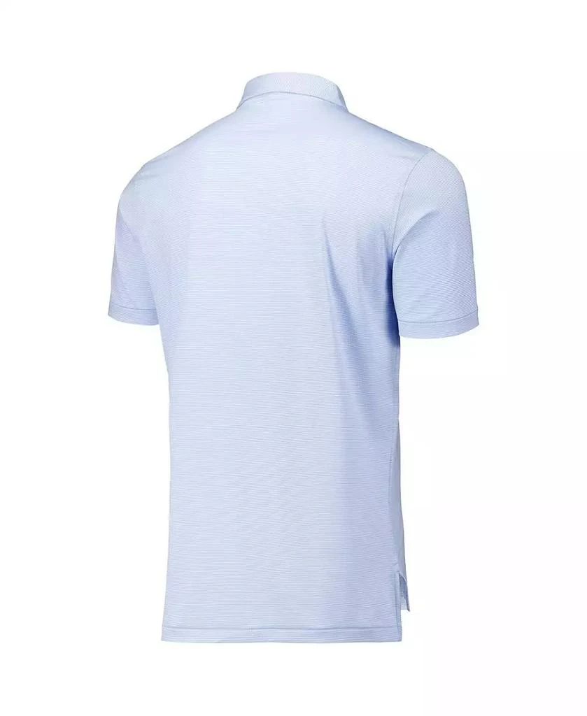 Peter Millar Men's Light Blue Texas Rangers Jubilee Stripe Stretch Jersey Polo 3