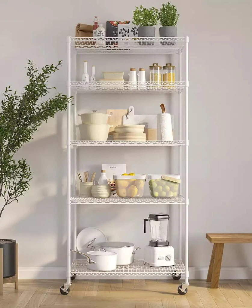 Seville Classics UltraDurable 5-Tier NSF Steel Wire Shelving System 13