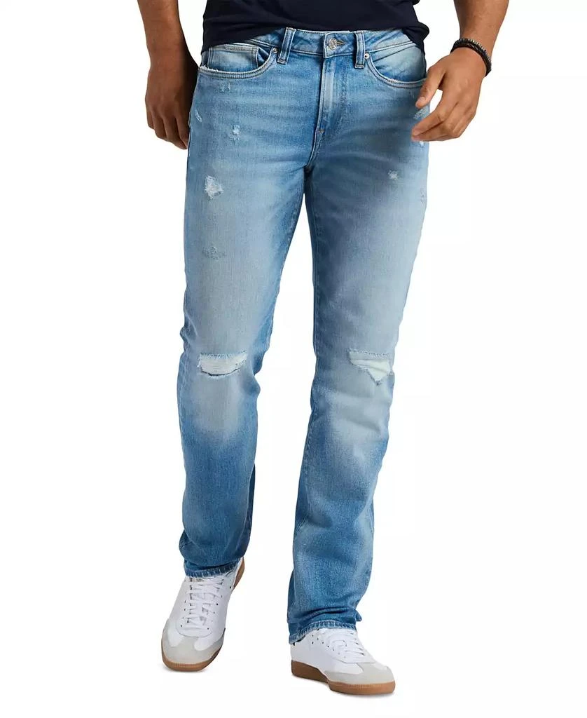 BUFFALO David Bitton Men's Straight Six Straight-Fit Distressed Jeans 3