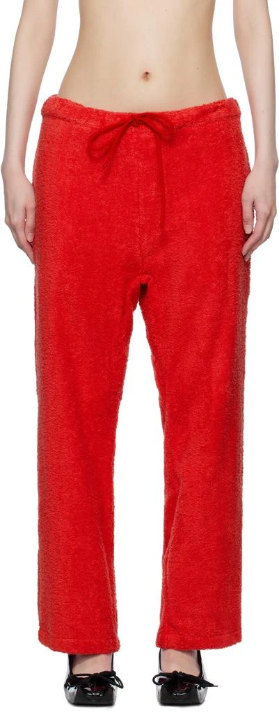 Bless Red Bathrobejogger Lounge Pants 1