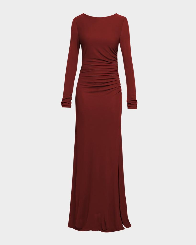 Santorelli Abby Jersey Maxi Dress with Side Ruching