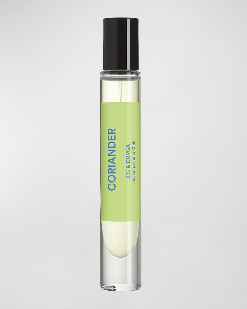 D.S. & Durga Coriander Pocket Perfume Roll-On Oil, 0.33 oz.