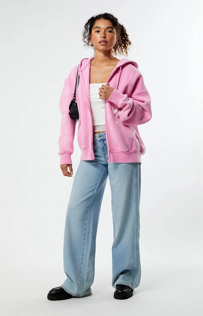 PacSun LA Kind Zip Up Oversized Hoodie 4
