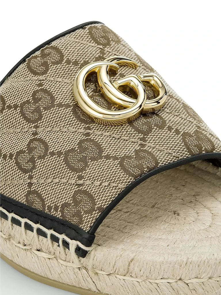Gucci GG Matelassé Canvas Espadrille Sandal 6