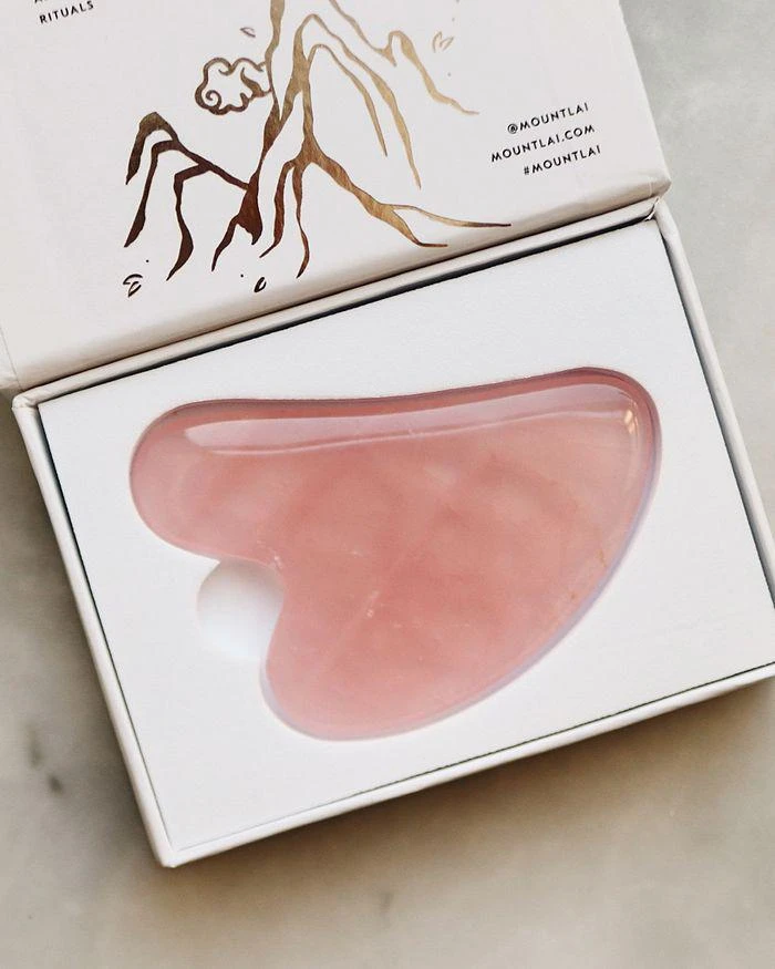 Mount Lai The Rose Quartz Gua Sha Facial Lifting Tool 8