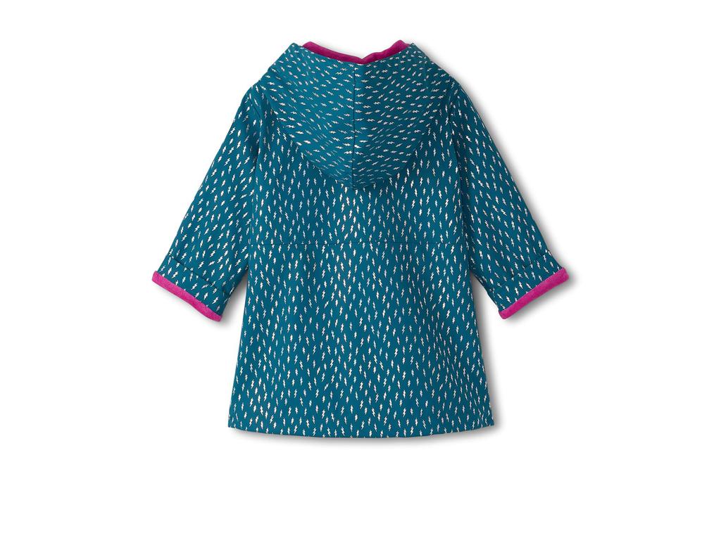 Hatley Mini Lightening Bolts Peplum Rain Coat (Toddler/Little Kid/Big Kid)