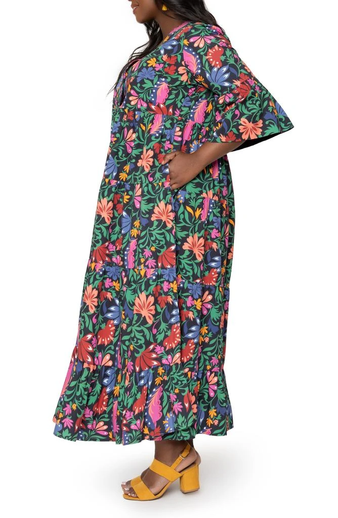 Leota Sariah Floral Print Ruffle Dress 3