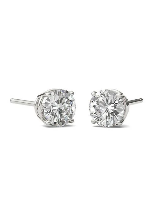 Charles 
Colvard 1.6 ct. t.w. Moissanite Stud Earrings in 14K White Gold 4