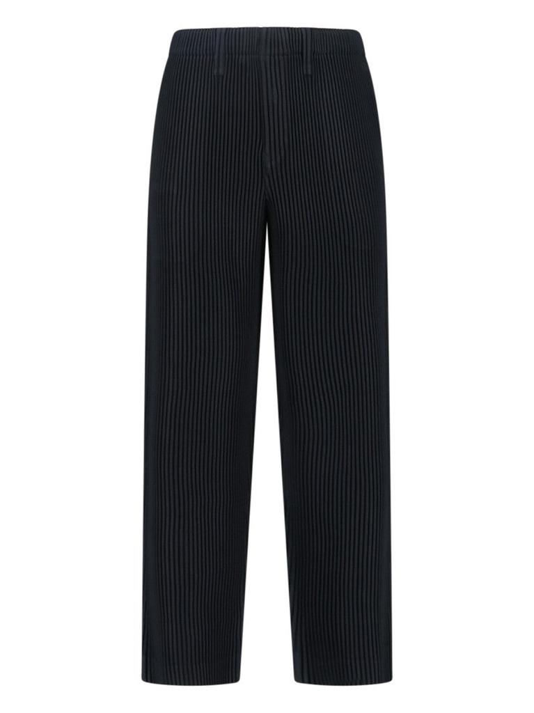 Homme Plissé Issey Miyake Straight-Leg Trousers With Minimalist Design And Clean Silhouette