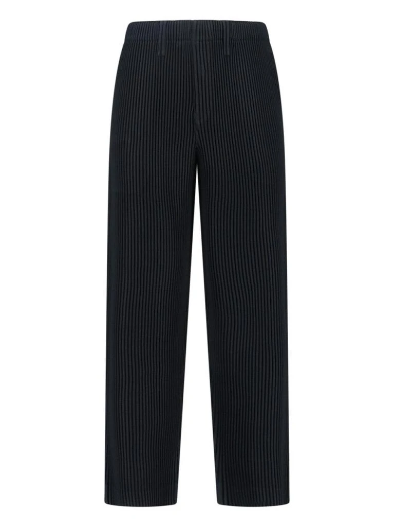 Homme Plissé Issey Miyake Straight-Leg Trousers With Minimalist Design And Clean Silhouette 1