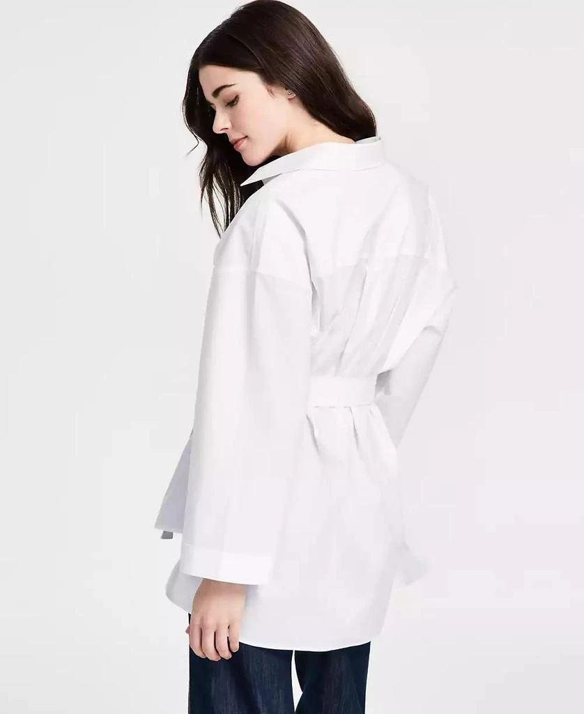Tommy Hilfiger Women's Oversized Tie-Waist Tunic 4