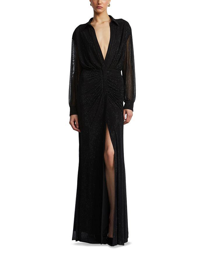BCBG Embellished Shirt Gown