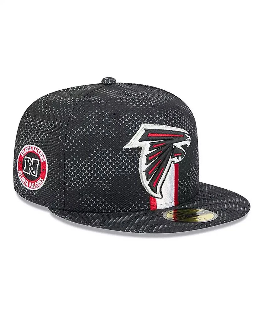 New Era Men's Black Atlanta Falcons 2024 Sideline 59FIFTY Fitted Hat 1