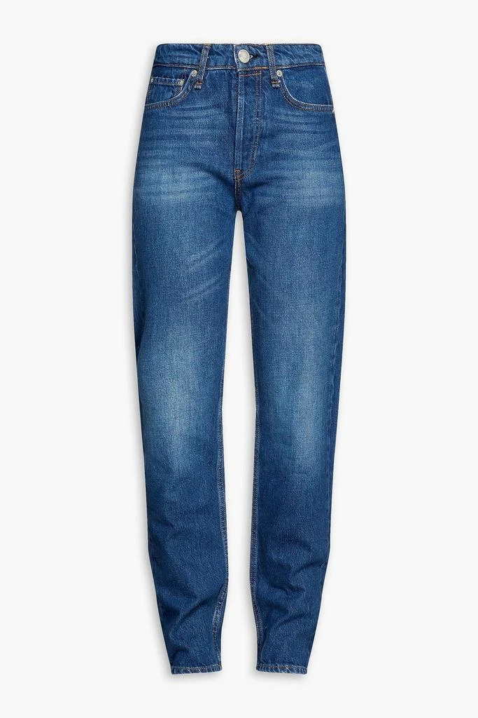 RAG & BONE Faded high-rise slim-leg jeans 1
