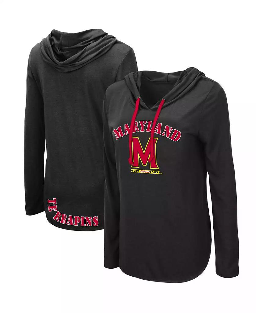 Colosseum Women's Black Maryland Terrapins My Lover Hoodie Long Sleeve T-shirt