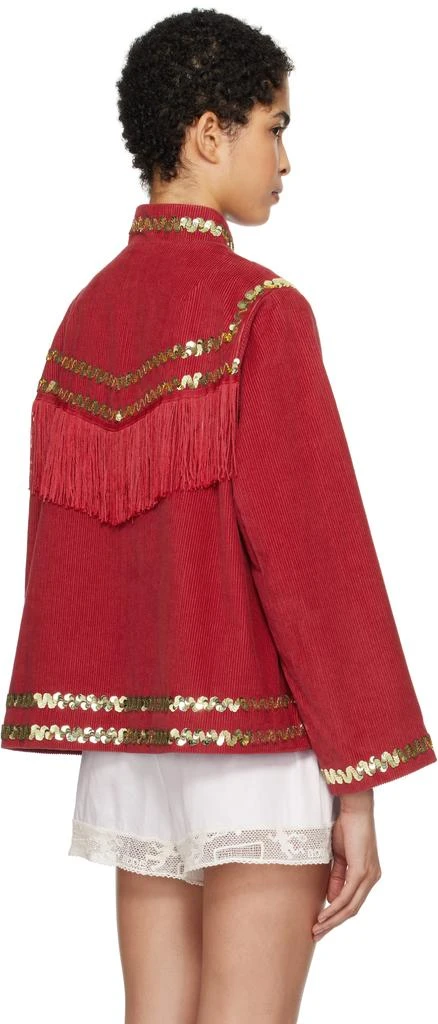 BODE Red Bandstand Fringe Jacket 3