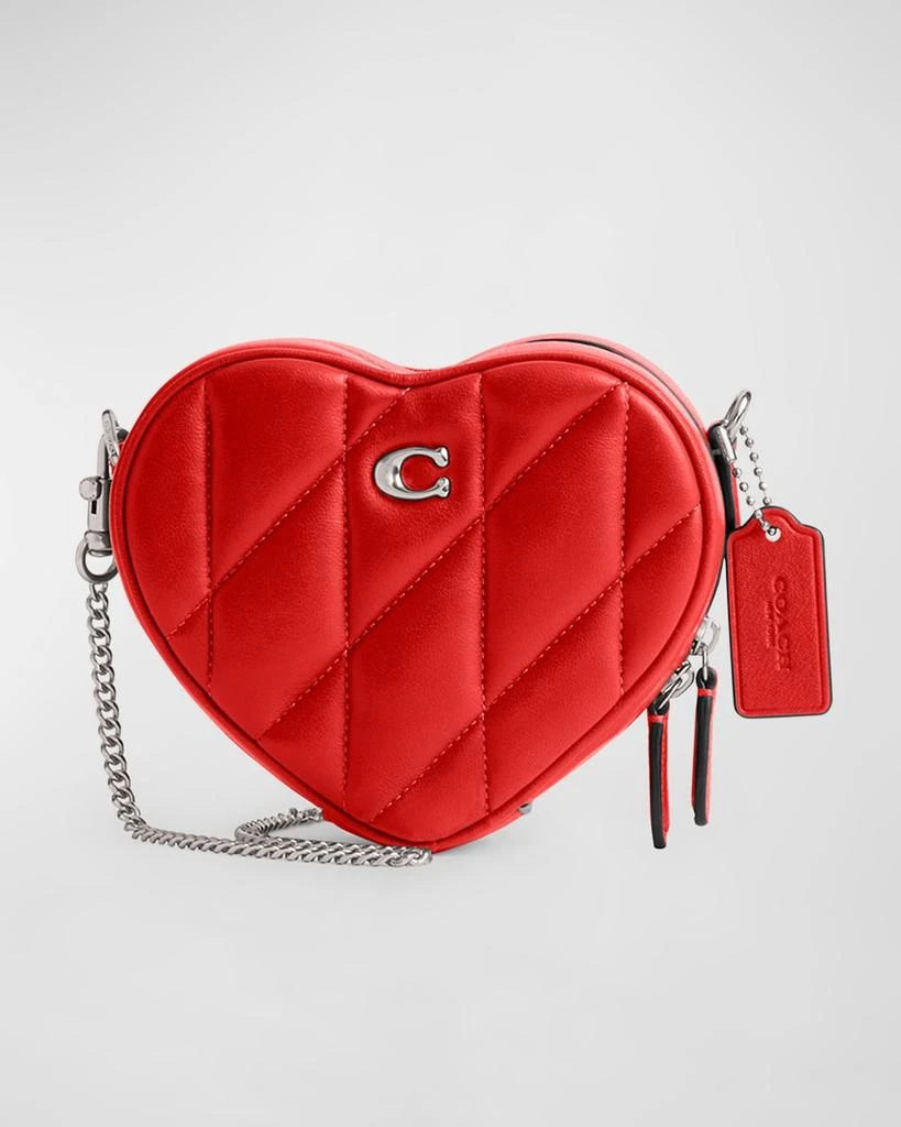 Coach Heart Quilted Pillow Crossbody Bag 1