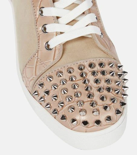 Christian Louboutin Lou Spikes canvas sneakers 6