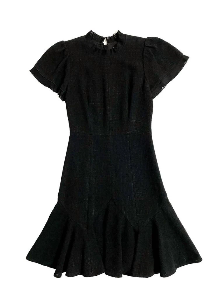 Rebecca Taylor Rebecca Taylor - Tweed Short Sleeve Flounce Short Dress 4