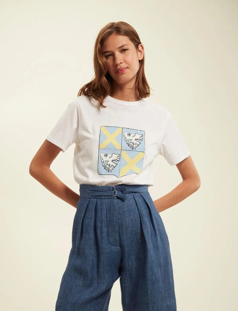 INES DE LA FRESSANGE PARIS Oscar coat of arms t-shirt 3