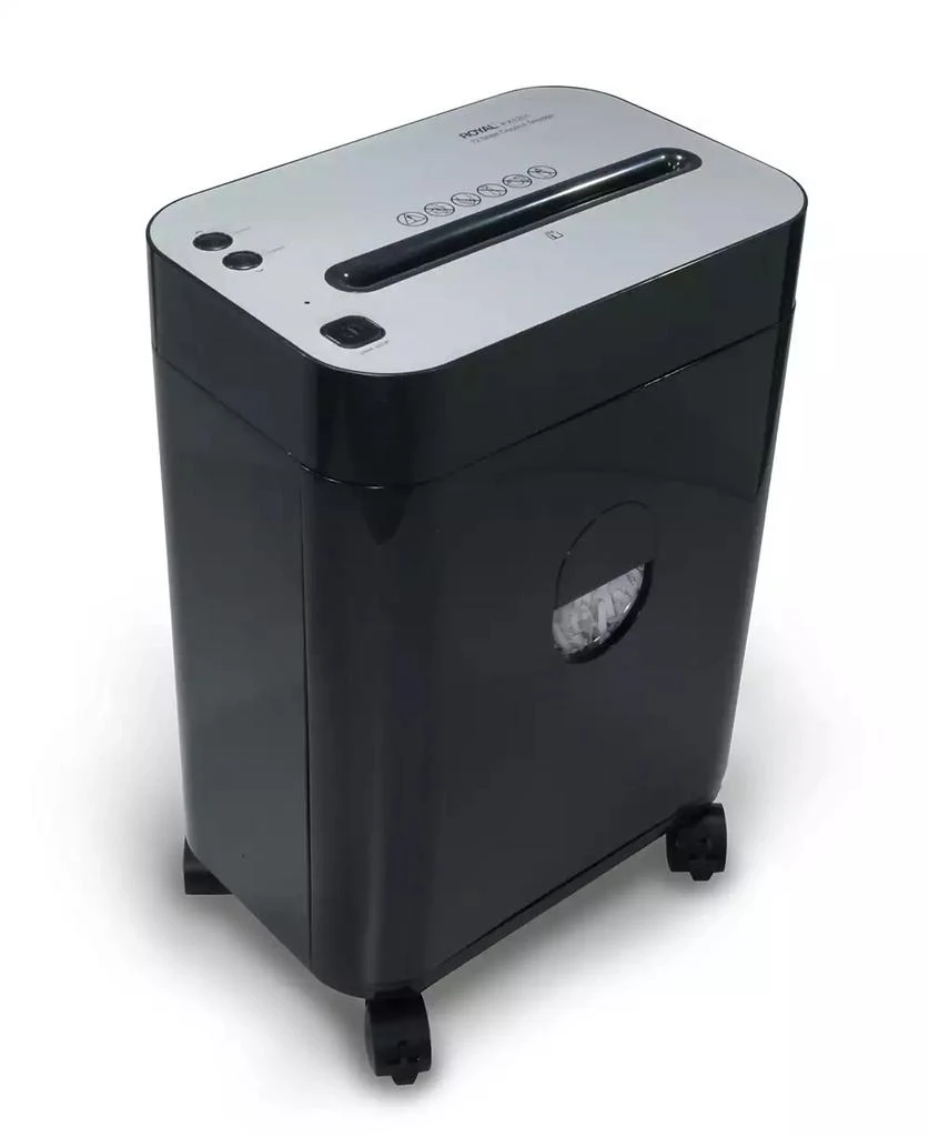 royal 12 Sheet Cross Cut Pullout Basket Casters Shredder 1