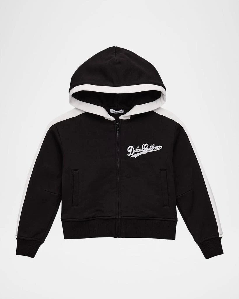 Dolce 
Gabbana Girl
s Logo-Print Cotton Hoodie, Size 4-6