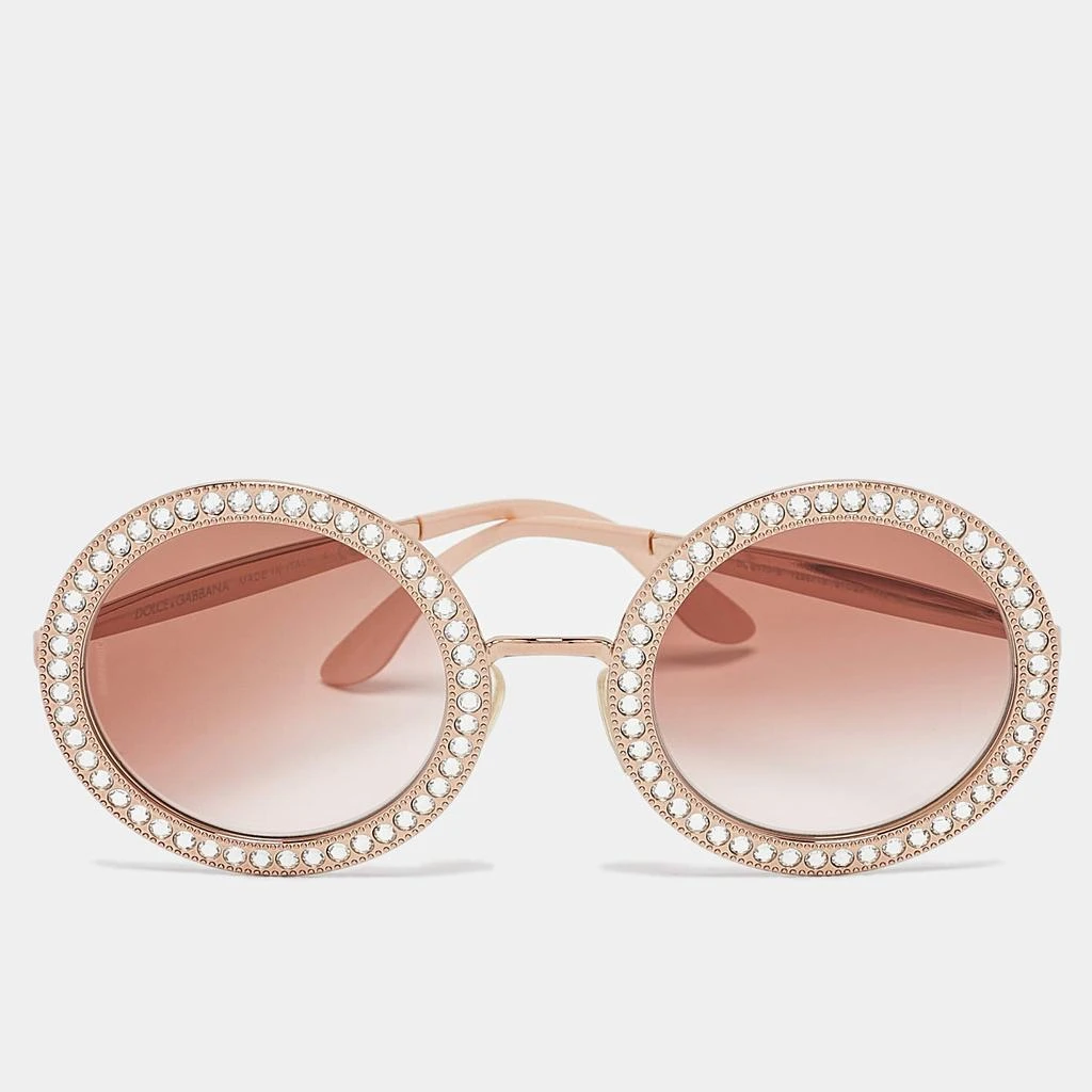 Crystal Embellished Sunglasses - Rose Gold Fendi - Fendi First Crystal - Mask Sunglasses - Rose Gold  main image 2