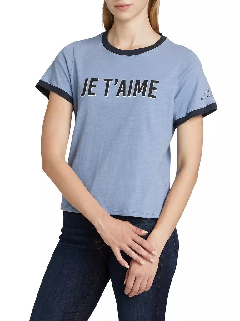 Cinq à Sept Je T'aime Ringer T-Shirt 4