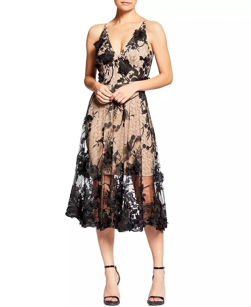 Dress The Population Audrey Floral AppliquÃ© Lace Mini Dress 1