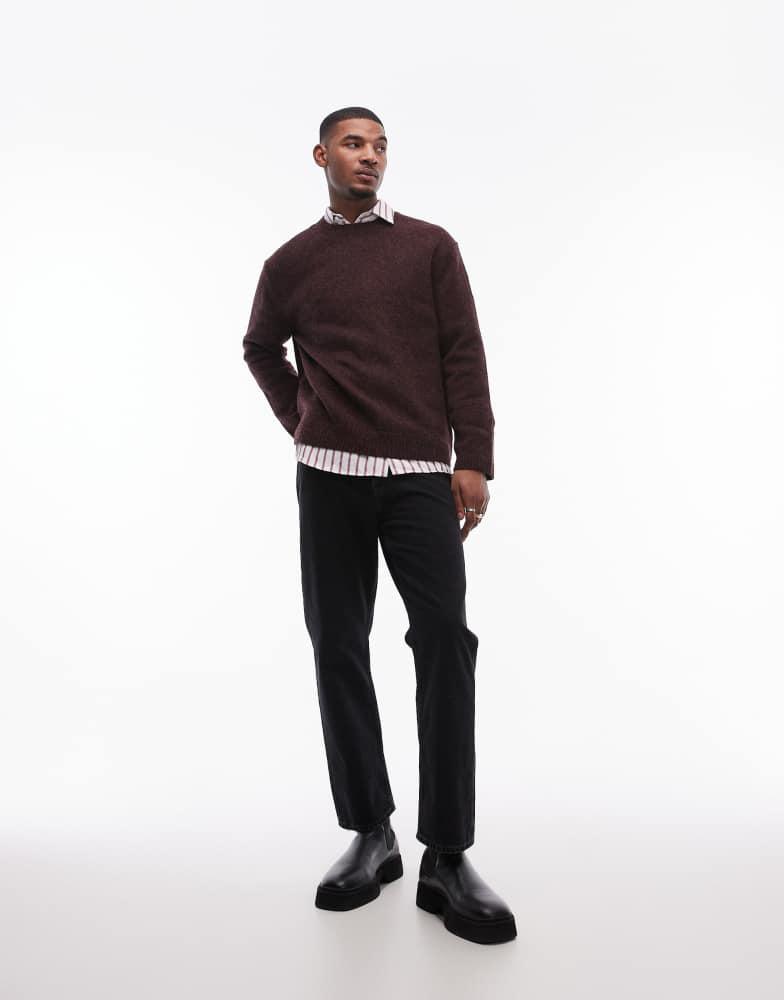 ARKET ARKET wool sweater in burgundy